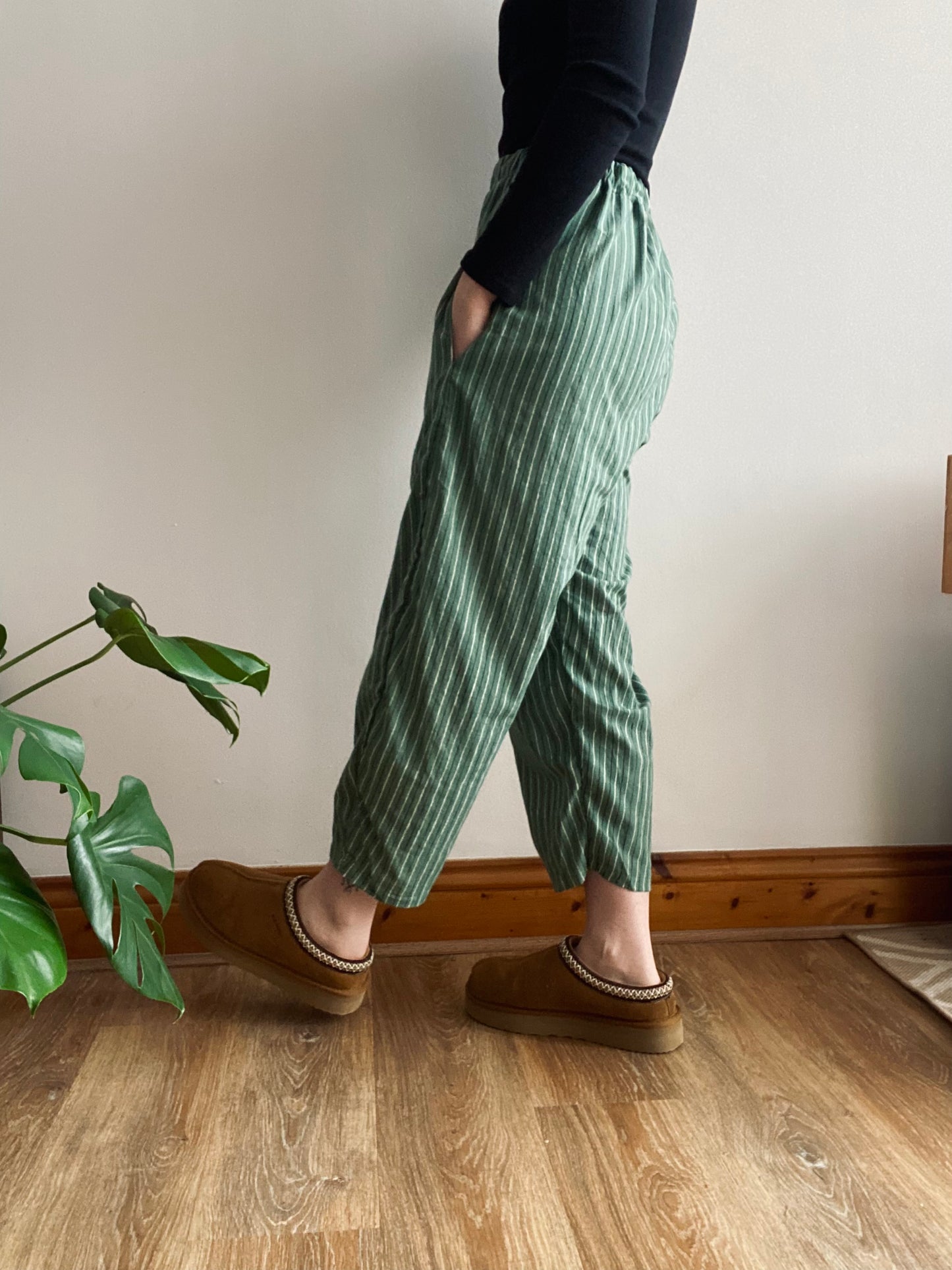Striped Cotton Trousers